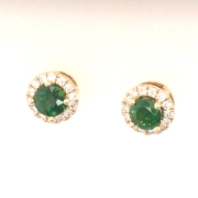 tsavorite-diamond-halo-earrings