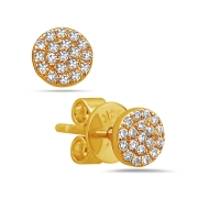 Pave Dot Earrings Y