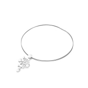Multi-Disk pendant with chain
